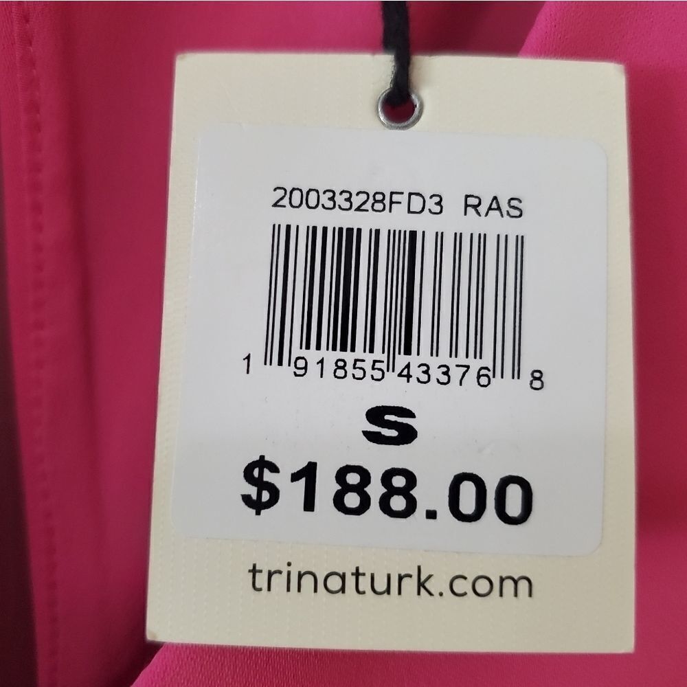 Trina by Trina Turk Women's Pink 100% Polyester Ruffle Adore 2 Mini Dres… - Picture 11 of 13